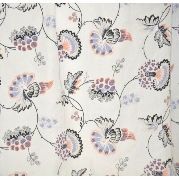 NWT Max Edition Ladies Size M Chiffon Short Ruffle Sleeve Floral Top Blouse Elas - Picture 3 of 10